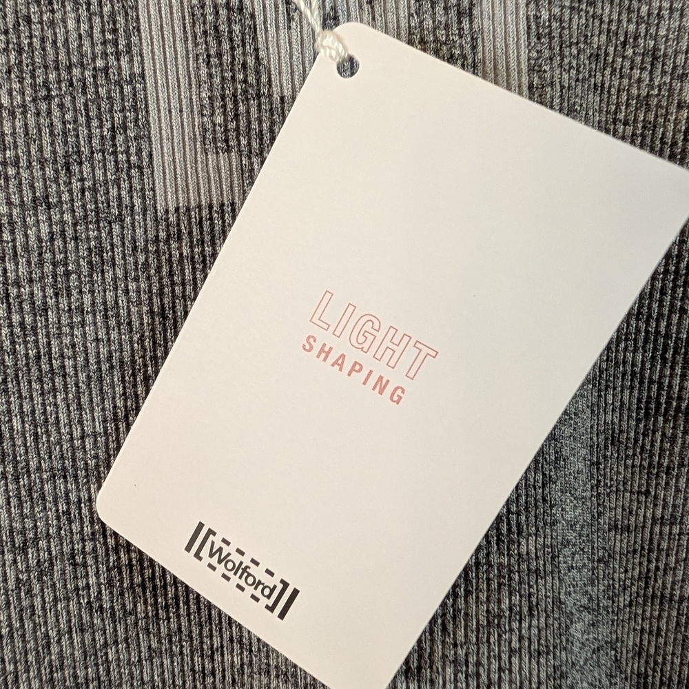 NWT WOLFORD Shaping‎ Athleisure Bodysuit Heathered Gray Size Large - Picture 10 of 11